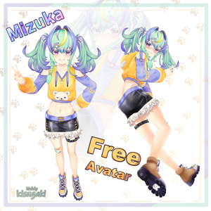 【Free 無料配布】オリジナル3Dアバター 『ミズカ -Mizuka-』 