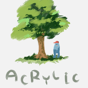 procreate アクリル絵の具風ブラシ
