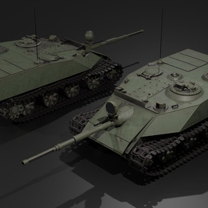 SU-57P空挺戦車　オリジナル架空戦車3Ⅾモデル
