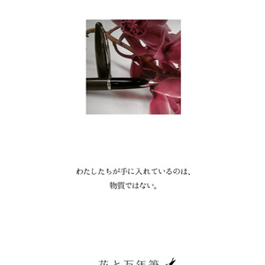花と万年筆
