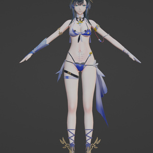 朝翼-沐浪倦姿v2【モデル配布】