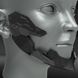 Cyborg Jaw Armor V2