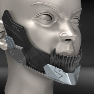 Cyborg Jaw V3 STL for 3Dprint