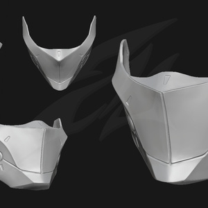 Cyborg Mask STL for 3D print 