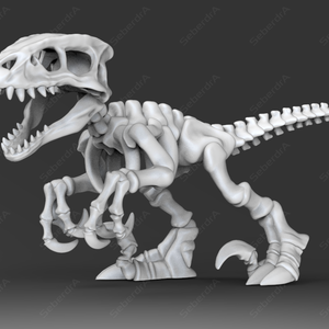 3D model of Raptor Skeleton STL for 3D print