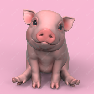 Cute Piglet STL - かわいい子豚