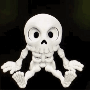 Eye Tracking Cute Skeleton STL for 3Dprint