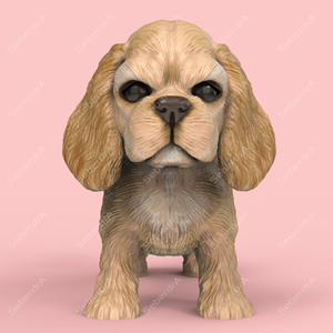 Cute Puppy American Cocker Spaniel STL and VRML