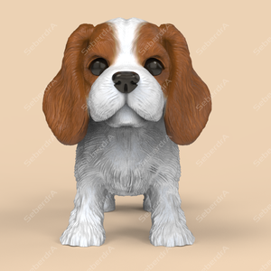 Cute Cavalier King Charles Spaniel STL and VRML