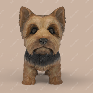 Cute Puppy Yorkshire Terrier STL and VRML for 3DPrint