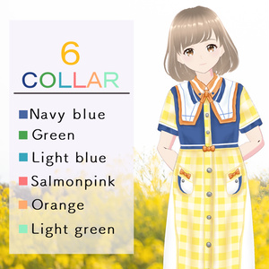 【VRoid専用】チェック柄ワンピース