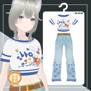 【VRoid】レトロTシャツ