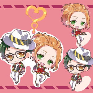【少量販売】ハートナスカン アクリルキーホルダー（ケイト&トレイ）