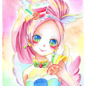 非売品 プリキュア 缶バッジ キュアマカロン ショコラ マルイコラボ限定グッズ 非売品 プリキュア 缶バッジ キュアマカロン ショコラ マルイ