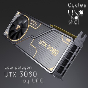 【無料】 3Dモデル「UTX_3080」カラバリ７色有り 【Free】 3D model "UTX_3080" with 7 color variations