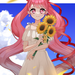 【フリー素材】白ワンピ