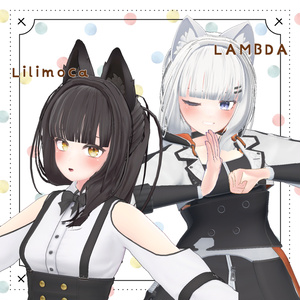 【26アバター対応】2 Color PonyTail【VRC想定】 缩略图 5