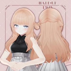 【13アバター対応】Half-Up Twin【VRC想定】 缩略图 14