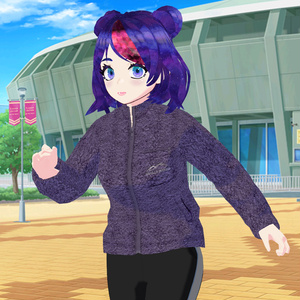 Unisex Athleisure Fleece Jacket for VRoid