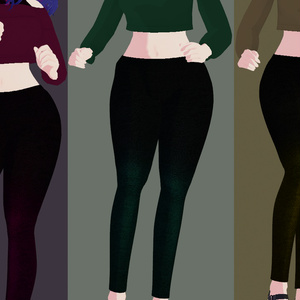 Distressed Gradient Leggings for VRoid Studio