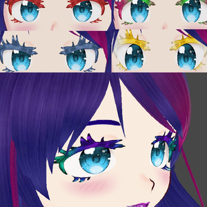 "Crystaliner" Eyeliner Set for VRoid Studio