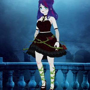 Gothic Rose Thorn Coord for VRoid Studio Stable