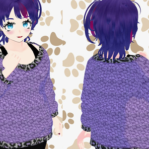 Cute Leopard Print Knit Sweater