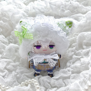 水色チュール］にじぱぺっと ぬい服 ぬい帽子 ヘッドドレス 10cm