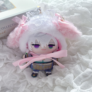 水色チュール］にじぱぺっと ぬい服 ぬい帽子 ヘッドドレス 10cm
