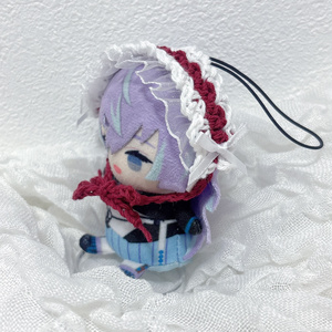 水色チュール］にじぱぺっと ぬい服 ぬい帽子 ヘッドドレス 10cm