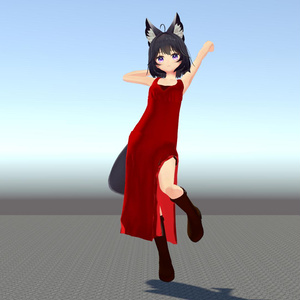 [ティエンちゃん用]スリットが入ったドレス