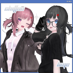 【複数アバター対応】サブカルツインヘアー【VRChat】 缩略图 3