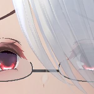 Xで見た気の弱いオタクの女の子がかけてそうな下縁メガネ/VRC想定アクセサリ