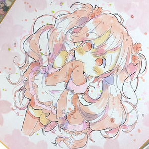 イラスト色紙