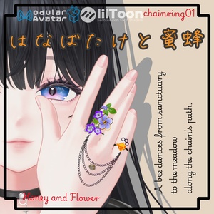 メルヴィ、Shiroino素体追加対応！14アバター対応 ChainRing01　はなばたけと蜜蜂 缩略图 2