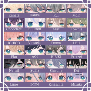 【91アバター対応】『おぼろ』(Eye texture) 缩略图 8