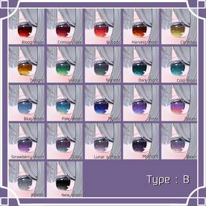 【91アバター対応】『おぼろ』(Eye texture) 缩略图 5