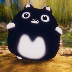 【無料】黒パンダはむテクスチャ