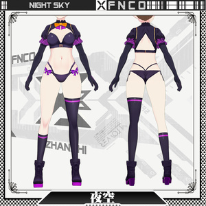 Vroid - night sky/vocational clothing/night sky