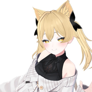 【VRC想定】Golden Twintail hair 缩略图 2