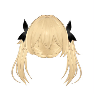 【VRC想定】Golden Twintail hair 缩略图 6