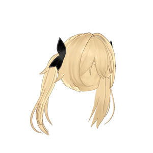【VRC想定】Golden Twintail hair 缩略图 7
