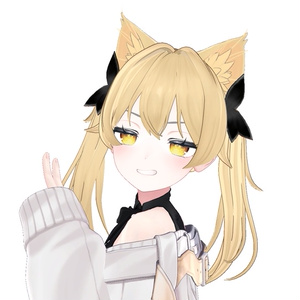 【VRC想定】Golden Twintail hair 缩略图 5