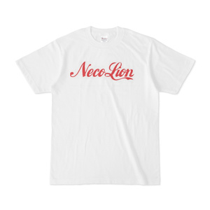 コカコーラロゴジェネで作ったネコらいおんTシャツ