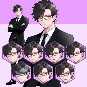 【立ち絵】スーツの青年03【男性】