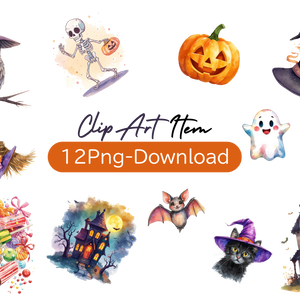 ほんわか水彩ハロウィンコレクション12セット PN