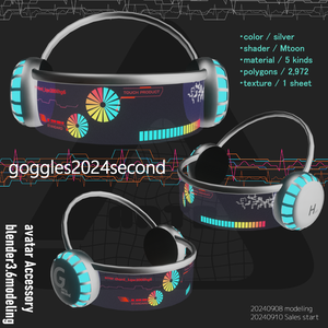 アバター用アクセサリー(goggles2024second)