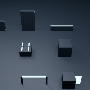 【Roblox対応】SF オブスタクル ライト パック（12点・軽量GLB｜非AI Blender｜スクリプト無し）