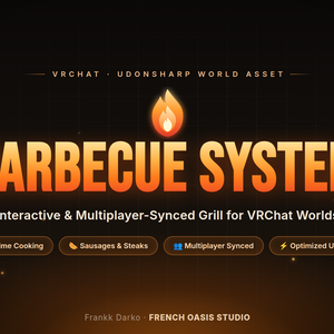 [VRChat Asset] Barbecue System — Interactive Grill / インタラクティブなバーベキュー
