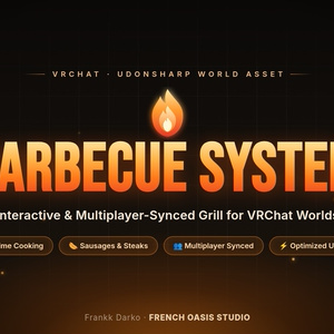 [VRChat Asset] Barbecue System — Interactive Grill / インタラクティブなバーベキュー